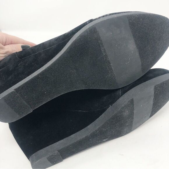 MADDEN GIRL | Black Deenna Velvet Lace Up Wedge Boots NEW Women’s Size 8 - Picture 9 of 11